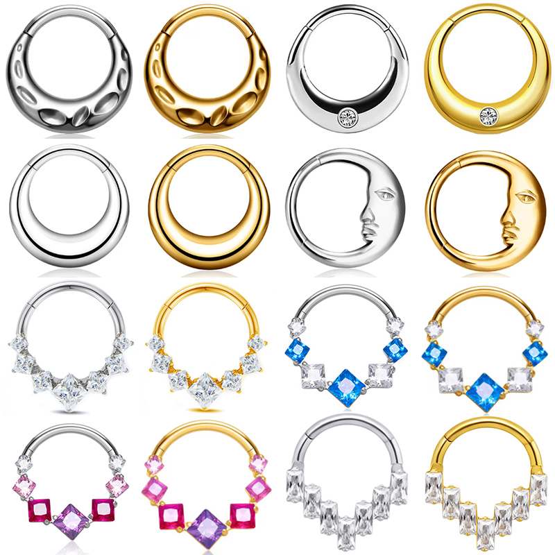 Conch Earring Hoop - 1PC ASTM F136 G23 Titanium Goth