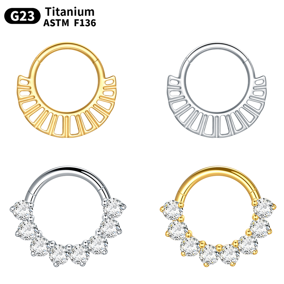 Conch Earring Hoop - 1PC 16G Septum Nose Hoop Ring