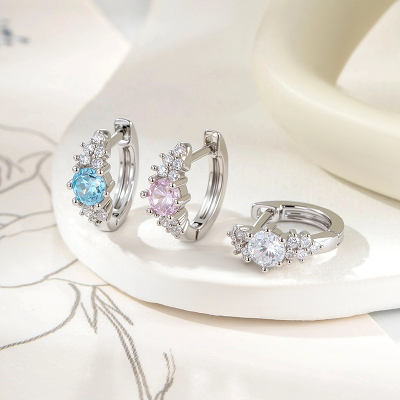 Crystal Cubic Zircon Ear Hoop, - Conch Earring Hoop 评论和价格