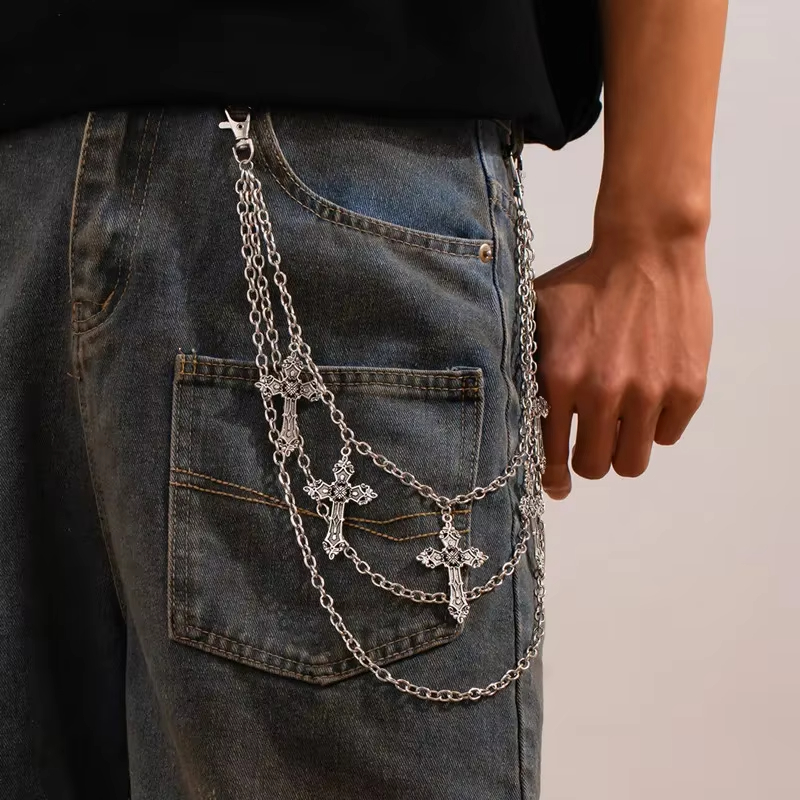 Fashion Punk Metal Pants Chain - Body Jewelry Helix 评论和价格