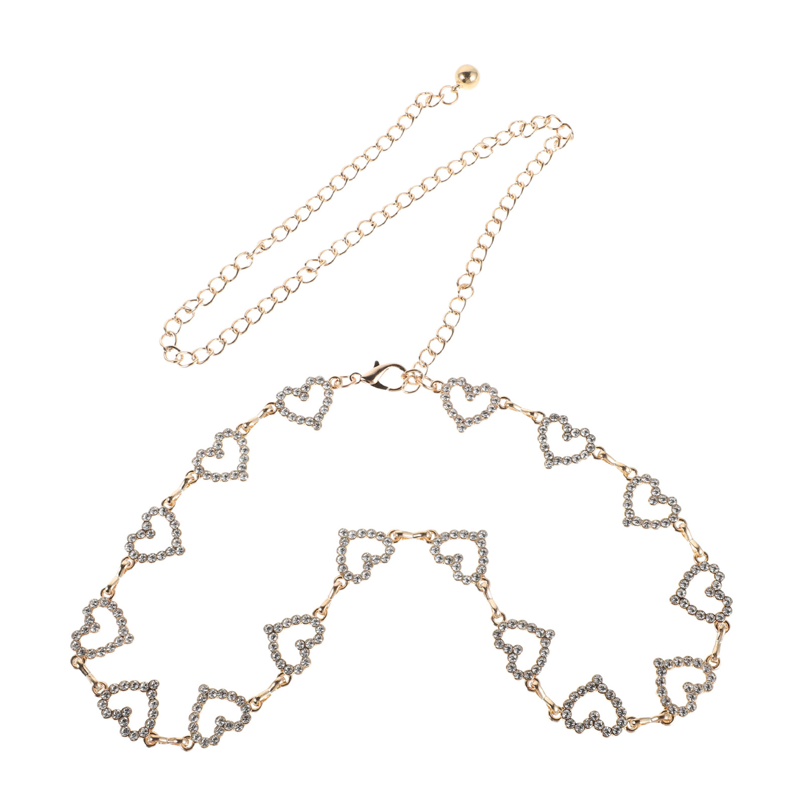 Adjustable Waist Chain Rhinest - Body Chain Jewelry 评论和价格