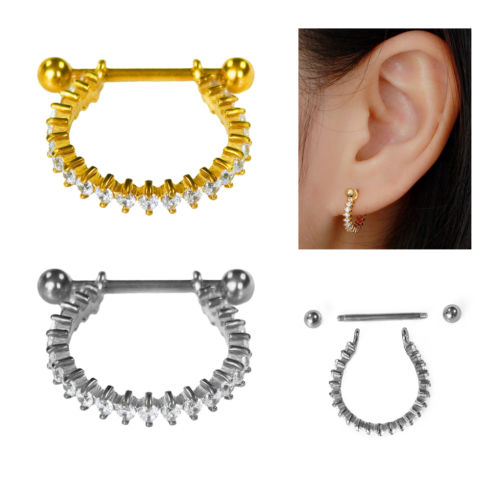 100% 316L Stainless steel Circ - Conch Earring Hoop 评论和价格