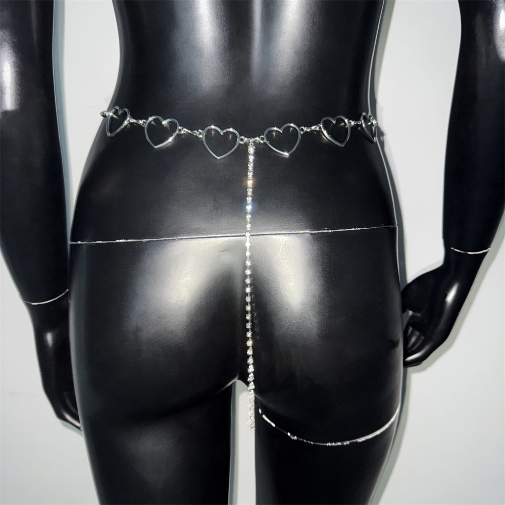 Sexy Women Hollow Heart Waist  - Body Jewelry Y2K 评论和价格