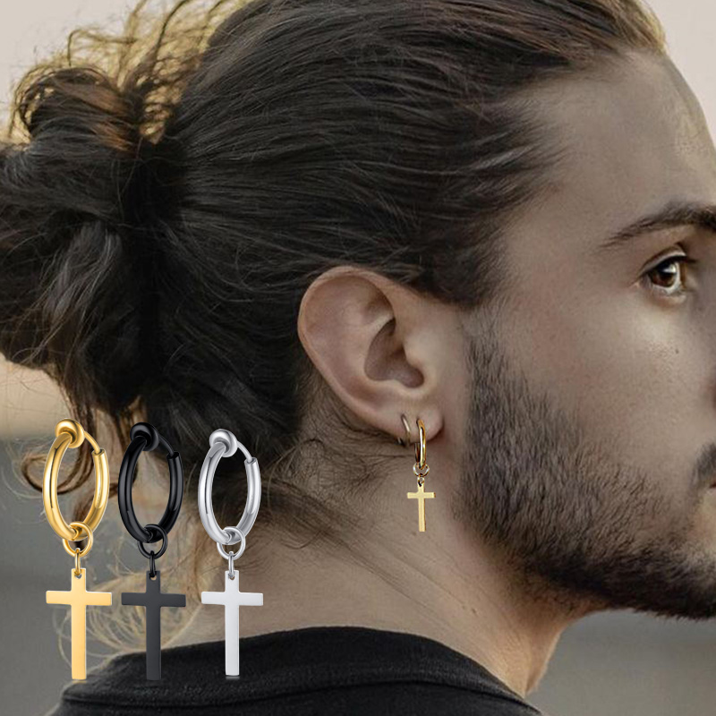 Cross Earrings Mens, Huggie Ho - Conch Earring Hoop 评论和价格