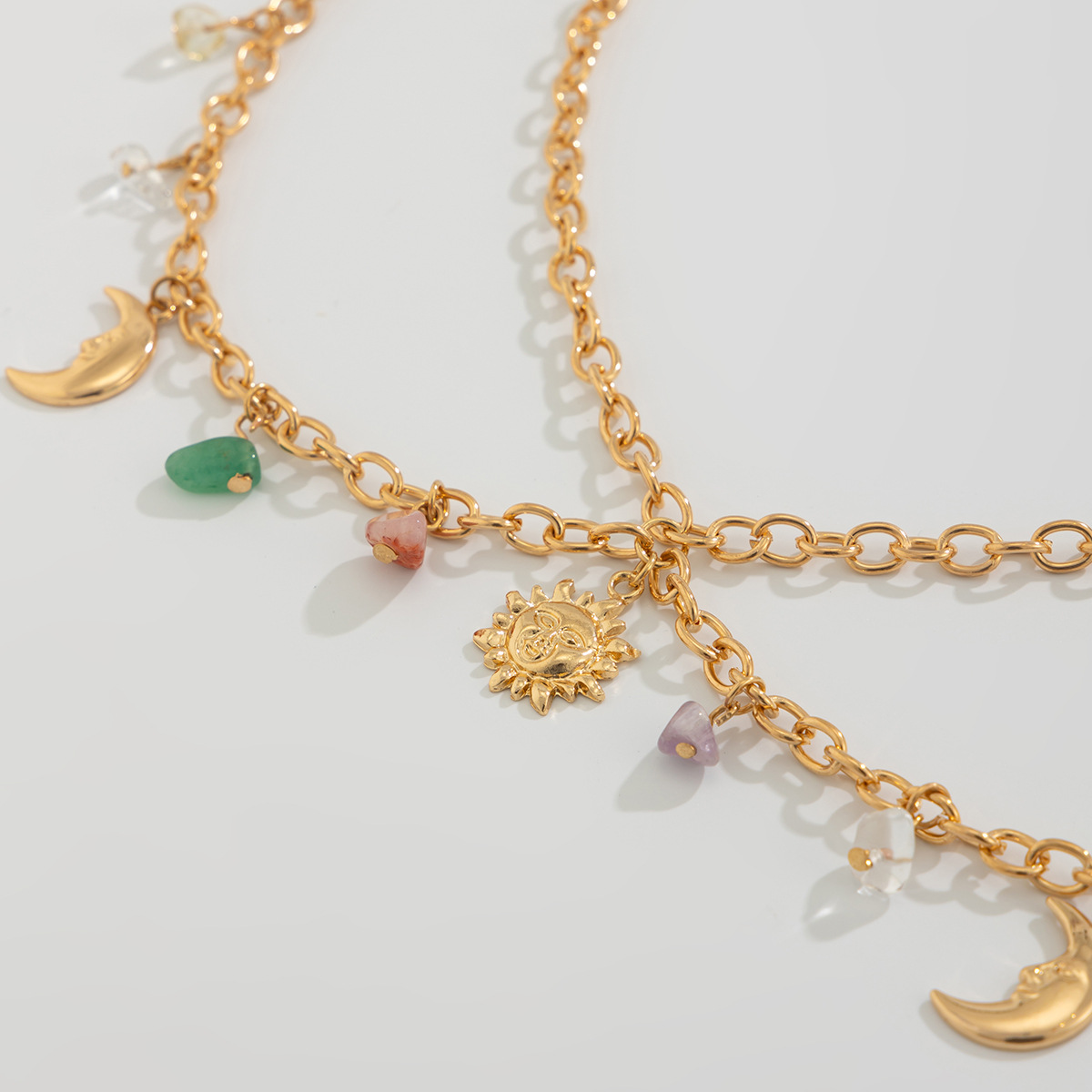 Boho Star Moon Sun Pendant Wai - Body Chain Jewelry 评论和价格