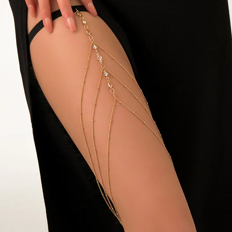 Fashion Summer Bohemian Thigh  - Body Jewelry Thigh Chain 评论和价格