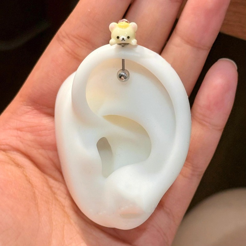 Kawaii Rilakkuma Stud Earrings - Body Jewelry Ear 评论和价格