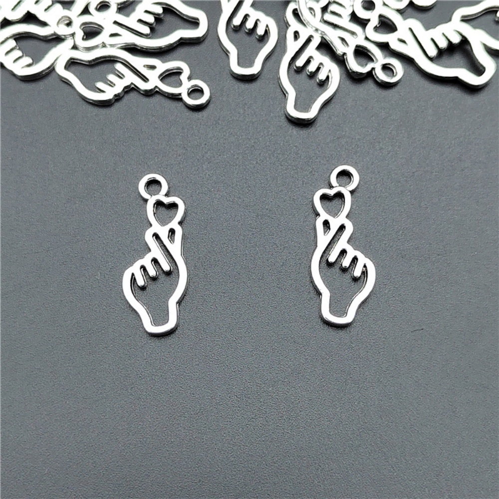10-100pcs Finger Heart Diy Jew - Body Jewelry Y2K 评论和价格