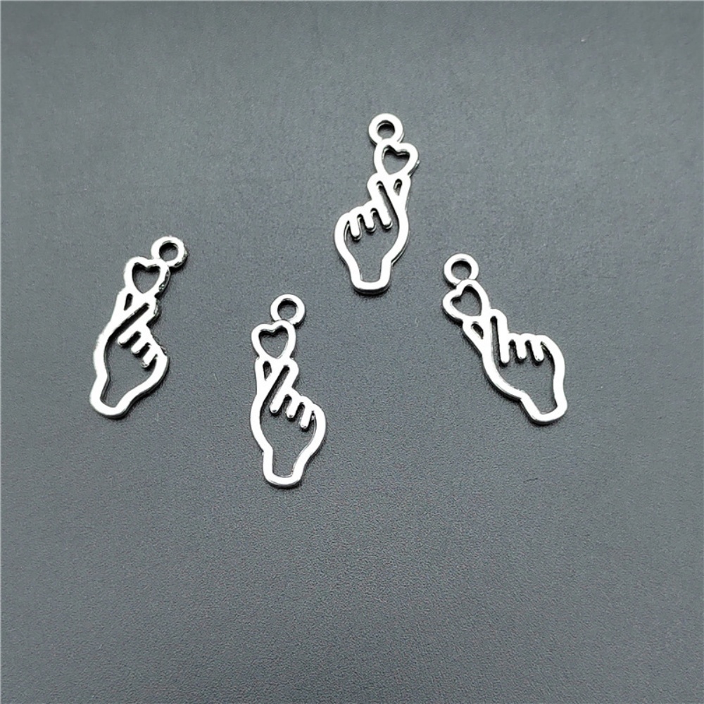 10-100pcs Finger Heart Diy Jew - Body Jewelry Y2K 评论和价格