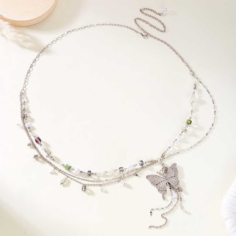 Y2K Butterfly Waist Chain Mult - Body Jewelry Y2K 评论和价格