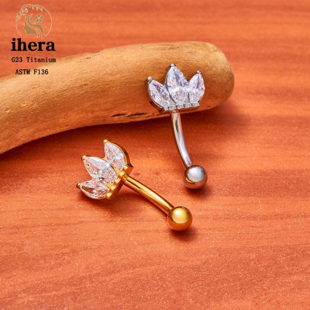 ASTM F136 Titanium Marquise He - Eyebrow Curved Barbell 评论和价格