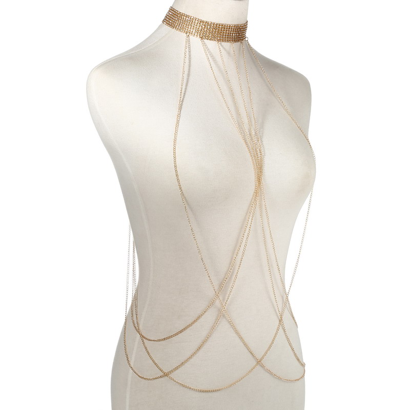 Gold Color Body Chain Women  R - Body Jewelry Helix 评论和价格