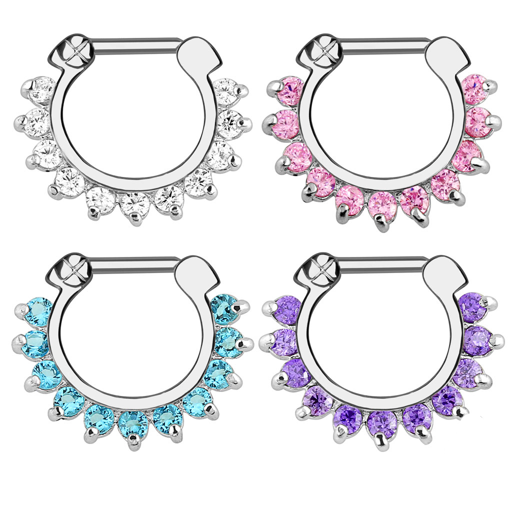 1pcs Hoop Clip On Nose Septum  - Body Jewelry Ear 评论和价格