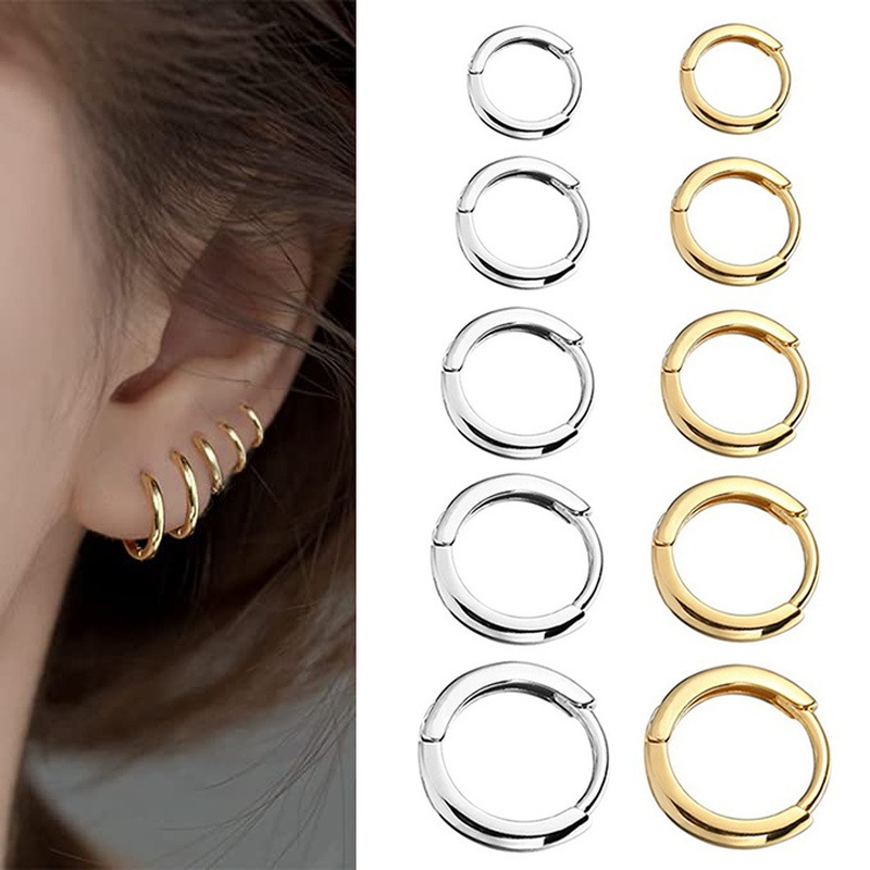 1Pair 316L Stainless Steel Sma - Conch Earring Hoop 评论和价格