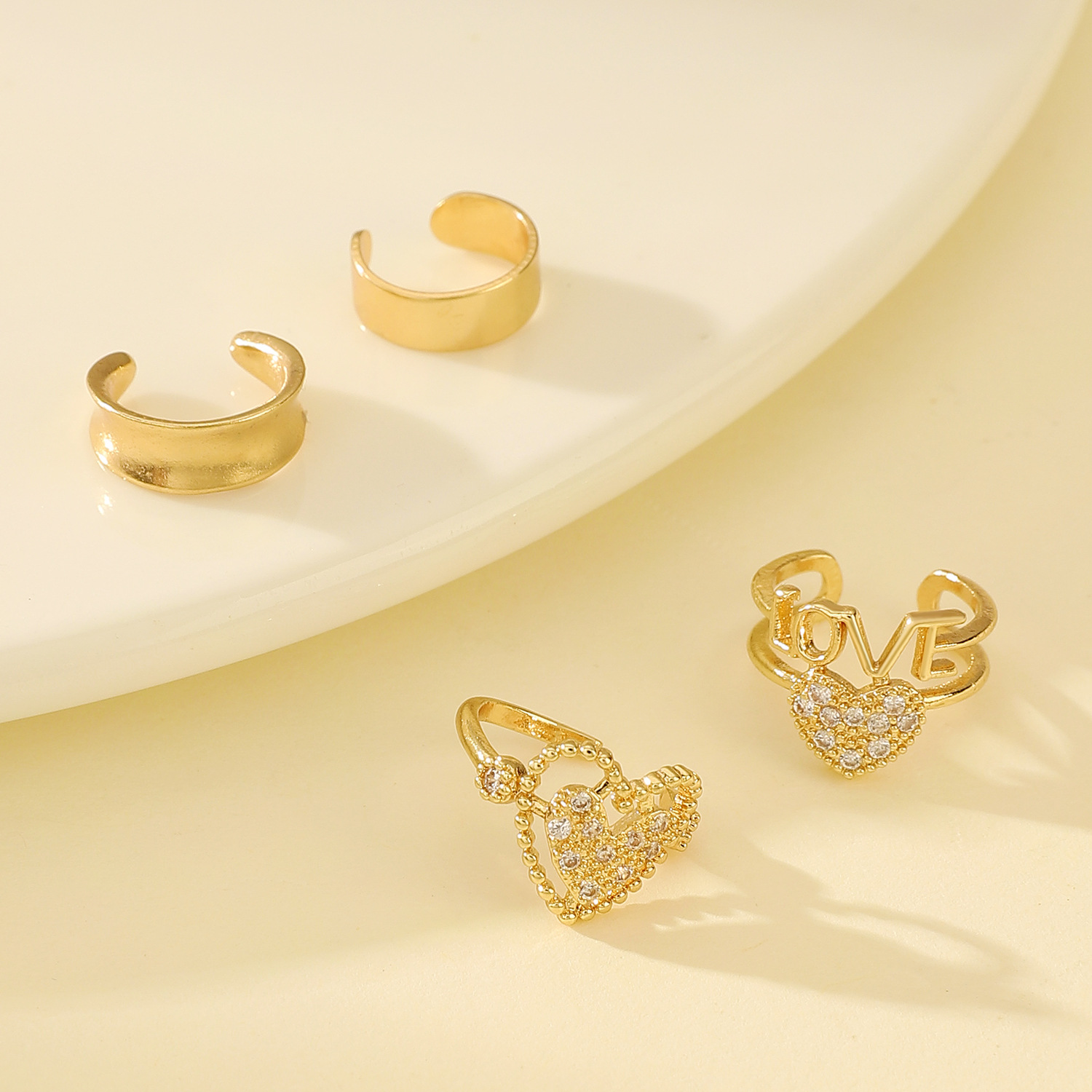 Korean Fashion Zircon Ear Clip - Body Jewelry Ear 评论和价格