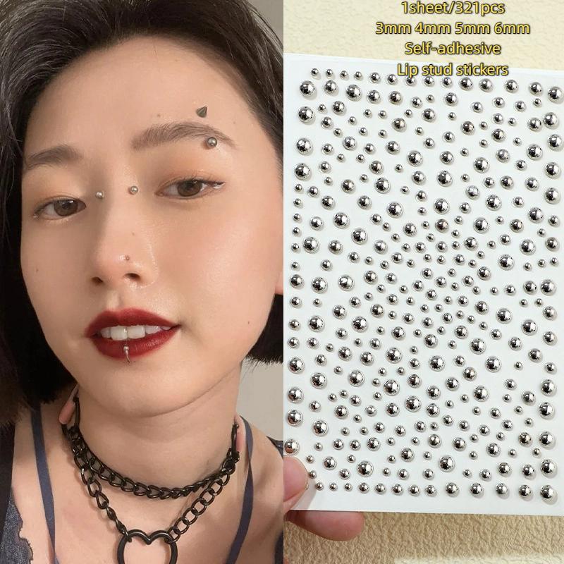 321pcs Non Piercing Lip Studs  - Body Jewelry Hoops 评论和价格