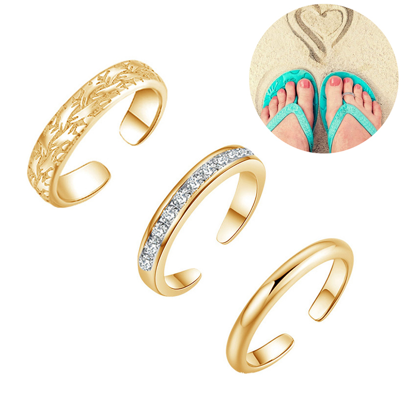 Trio Set Women's Toe Rings, 18 - Body Jewelry Hoops 评论和价格