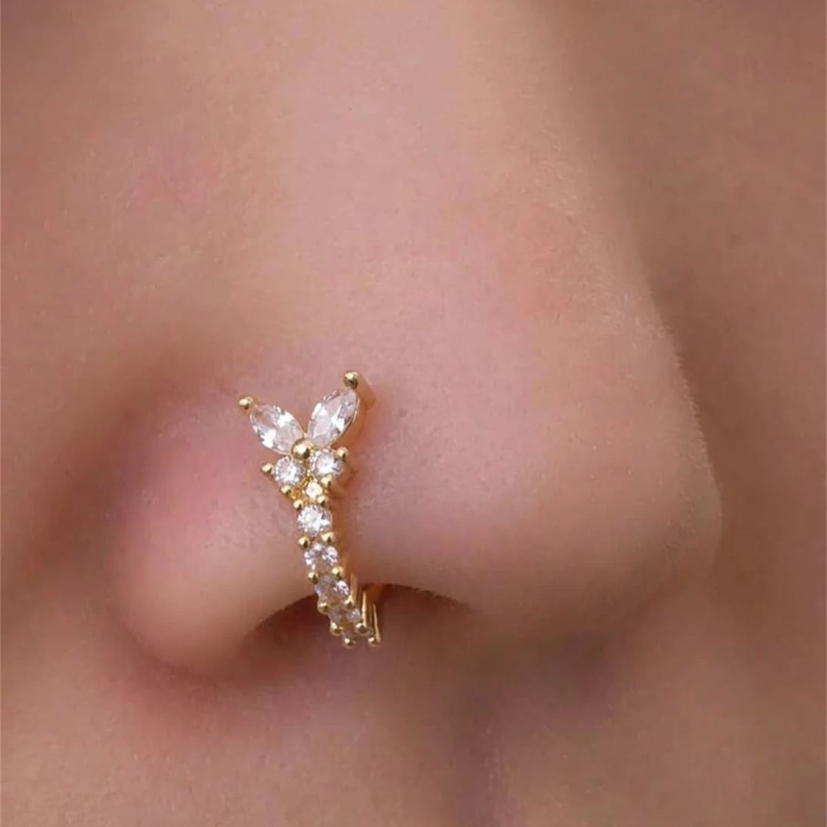 1PC Y - Shape Design No Pierci - Body Jewelry Hoops 评论和价格