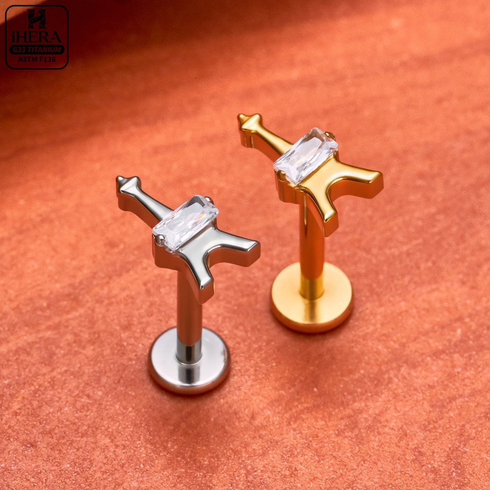 G23 Titanium Labret Segment He - Conch Earring Hoop 评论和价格