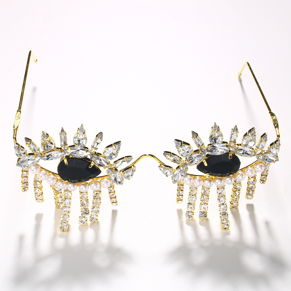Stonefans Tassel Glasses Frame - Body Jewelry Y2K 评论和价格