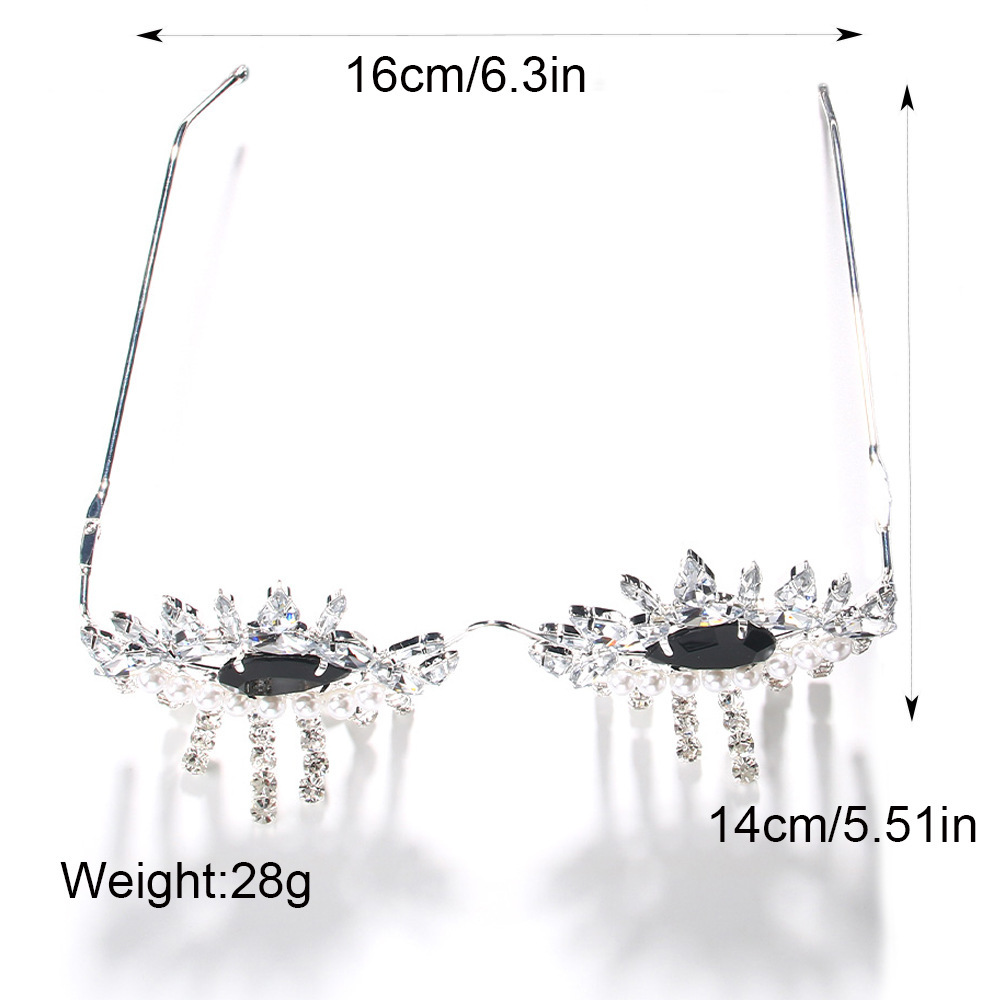 Stonefans Tassel Glasses Frame - Body Jewelry Y2K 评论和价格