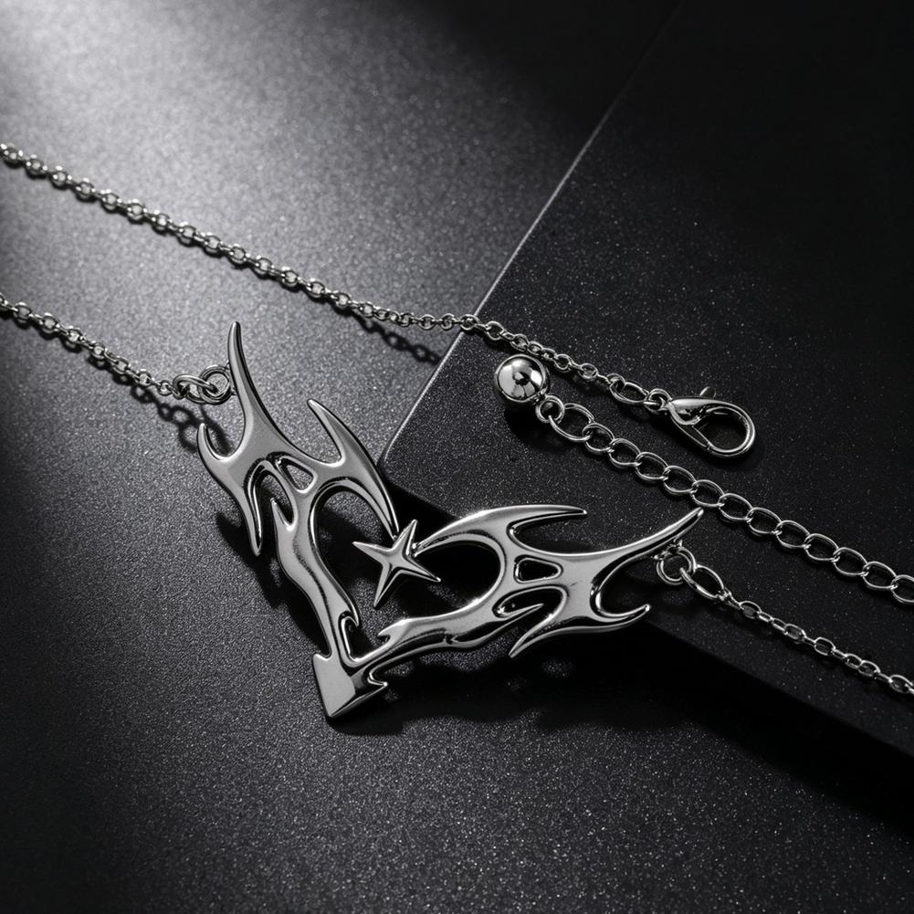 Gothic Heart Flame Waist Chain - Body Jewelry Y2K 评论和价格