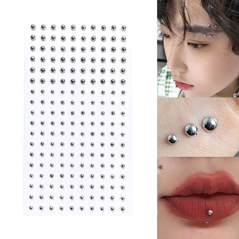 Diamond Sticker Fake Nose Stud - Body Jewelry Ear 评论和价格