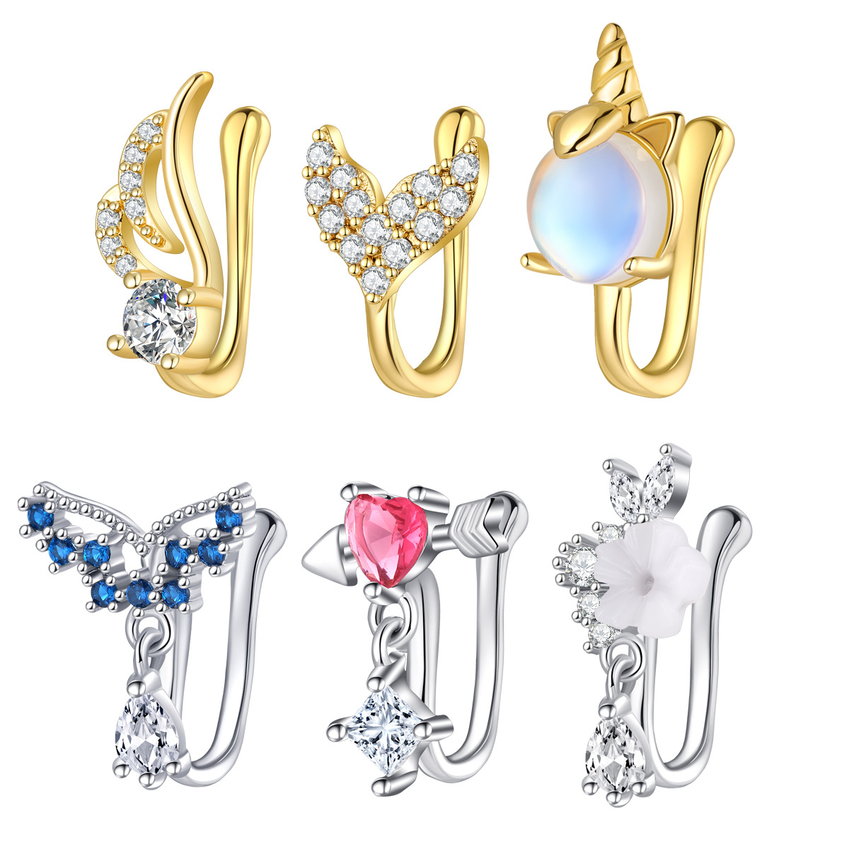 Fake Nose Piercing Jewelry Hig - Body Jewelry Hoops 评论和价格