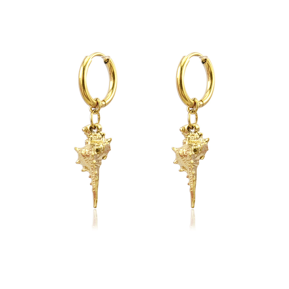 HUIDANG Earrings Trend 2025 Fi - Conch Earring Hoop 评论和价格