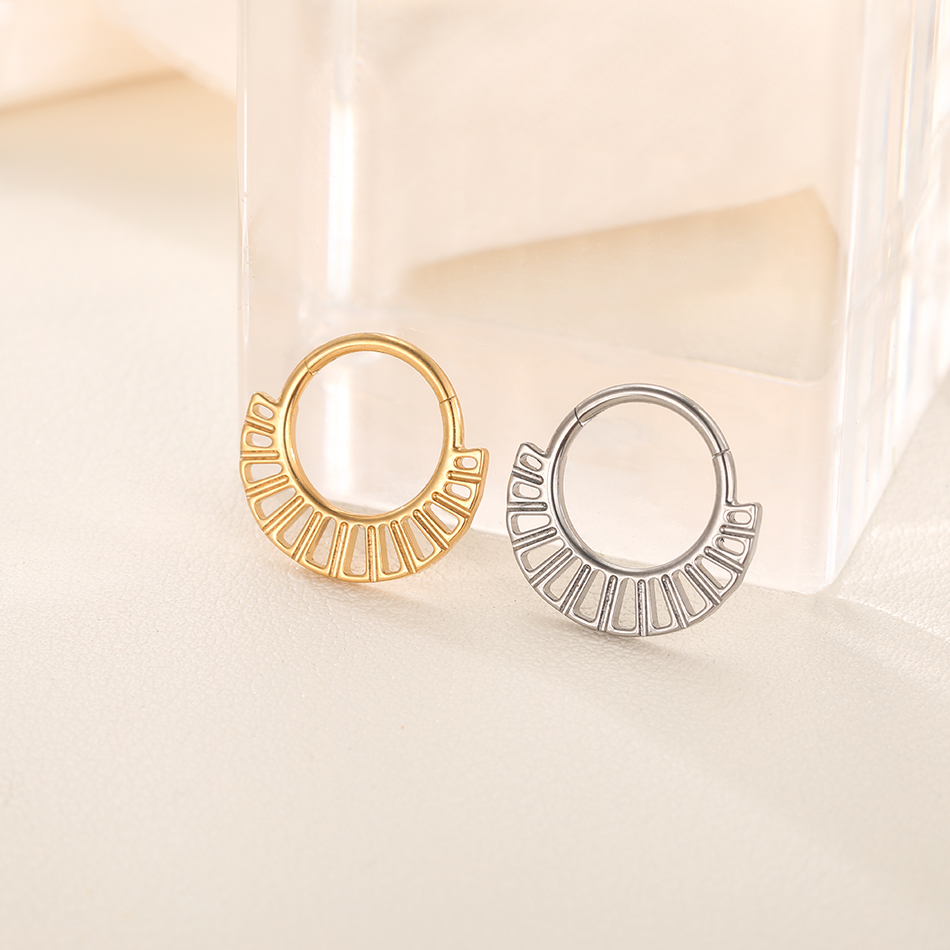 1PC 16G Septum Nose Hoop Ring  - Conch Earring Hoop 评论和价格