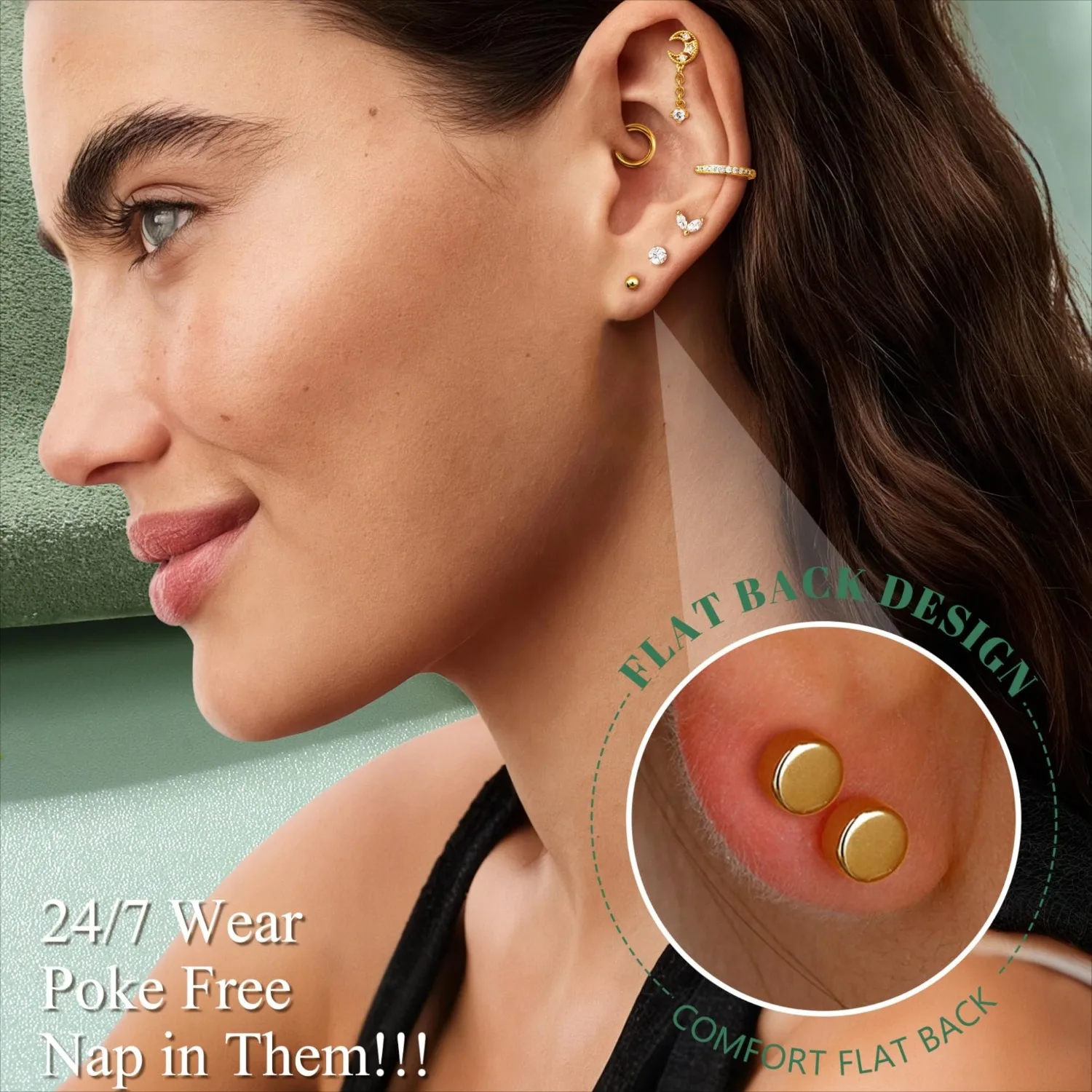 16 Gauge Cartilage Earrings fo - Conch Earring Hoop 评论和价格