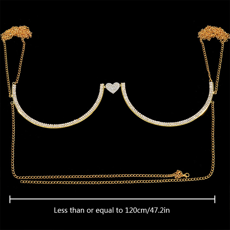 Stonefans Heart Rhinestone Che - Body Jewelry Types 评论和价格